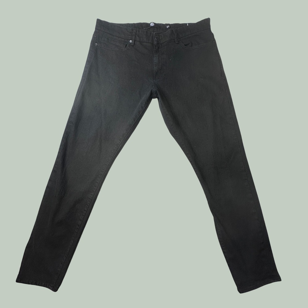 Jordan Craig Jeans Mens 38x32 (39x30) Black Ross Slim Fit Stretch Cotton Denim